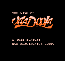 Wing of Madoola, The (Japan) Title Screen
